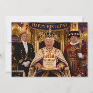 King Charles III Happy Birthday Card