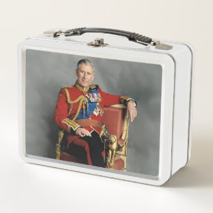 King Charles III  Metal Lunch Box