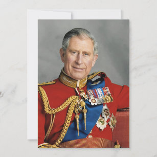 King Charles III Photo Enlargement Invitation