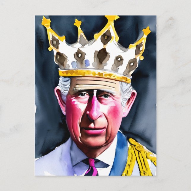 King Charles III Postcard (Front)