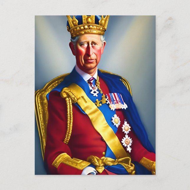 King Charles III Postcard (Front)