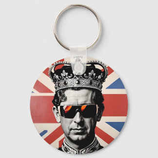 king Charles iii sunglasses union jack  Keychain