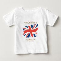 King Charles III Union Jack Flag T-Shirt