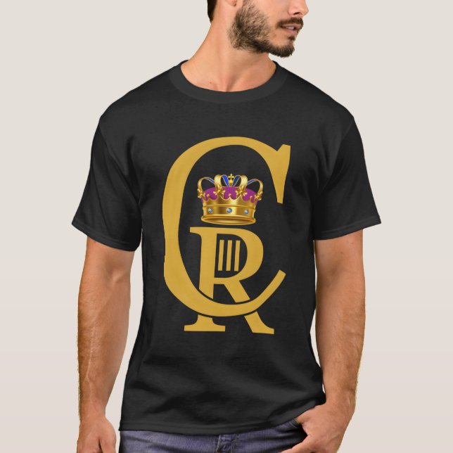 King Charles Iiiking 3Rd Coronation 2023 Cr Throne T-Shirt (Front)
