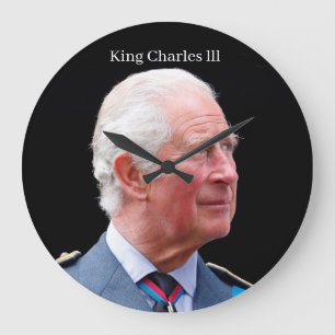 King Charles lll Acrylic Wall Clock
