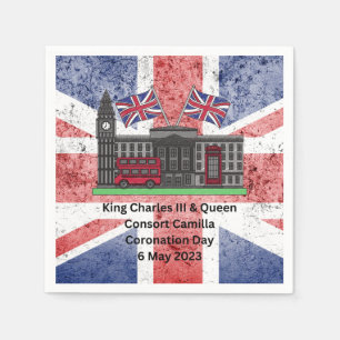 King Charles & Queen Consort Camilla Coronation Napkin