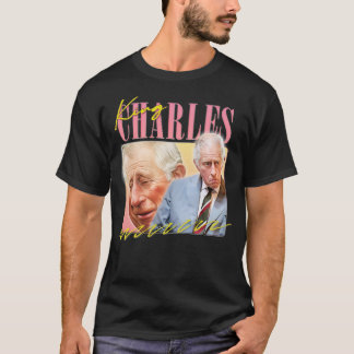 King Charles Retro Aesthetic Fan Design 4 T-Shirt