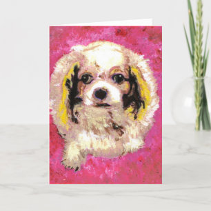 King Charles Spaniel Card
