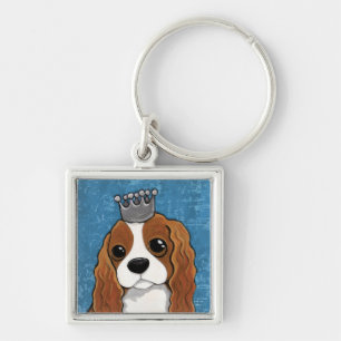 King Charles Spaniel Dog Art Keychain