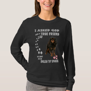 King Charles Spaniel Dog Mom Dad Print English Toy T-Shirt