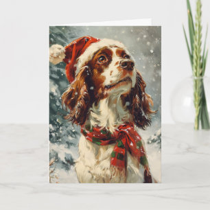 King Charles Spaniel personalized Christmas Holiday Card
