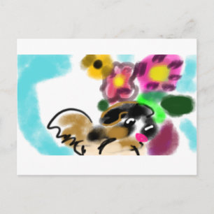 King charles spaniel postcard