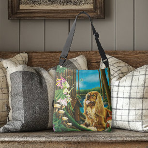 King Charles Spaniel Sprite Fantasy Crossbody Bag