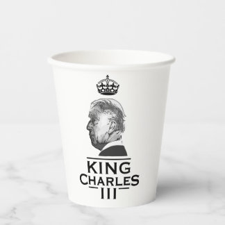 King Charles Third Coronation Paper Cups
