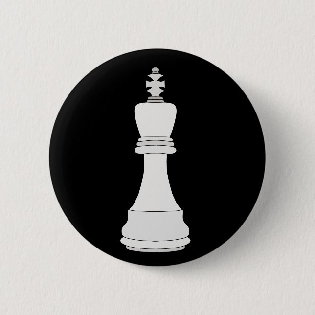 King Chess 2 Inch Round Button (Front)