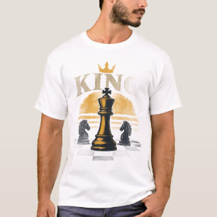  King Chess Graphic T-Shirt   Vintage Chess King 