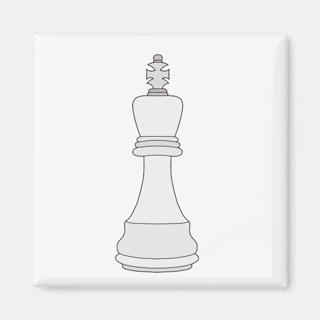 King Chess Magnet (Front)