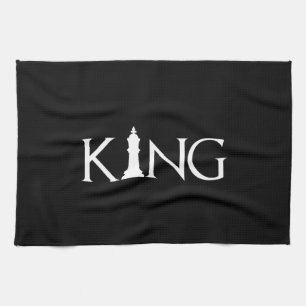 King Chess Piece Halloween Costume Chess Lover Kitchen Towel