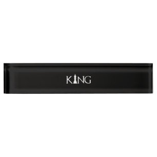 King Chess Piece Halloween Costume Chess Lover Nameplate