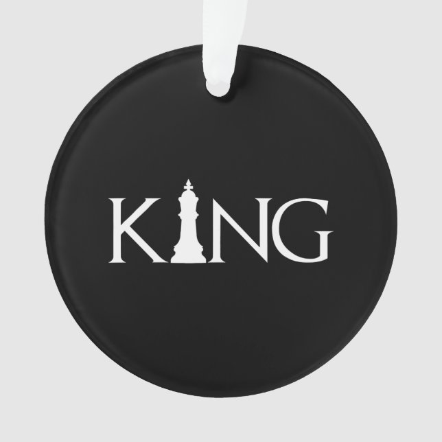 King Chess Piece Halloween Costume Chess Lover Ornament (Front)