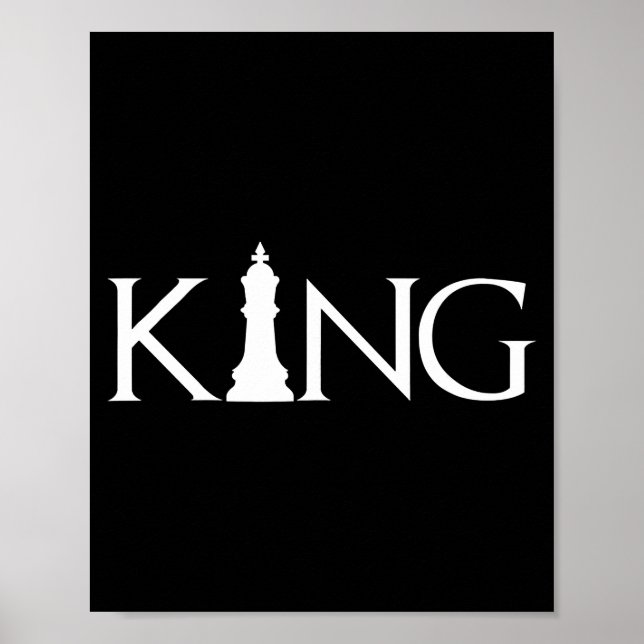 King Chess Piece Halloween Costume Chess Lover Poster (Front)