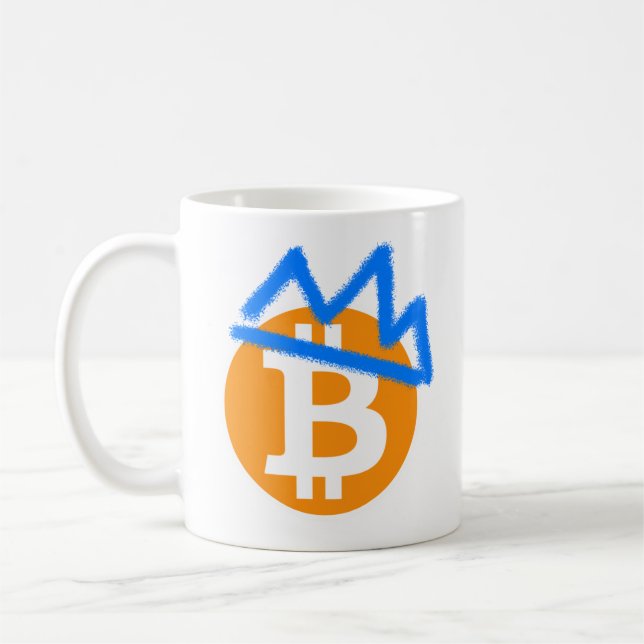 KING COIN! Blue Crown Graffiti Mug (Left)