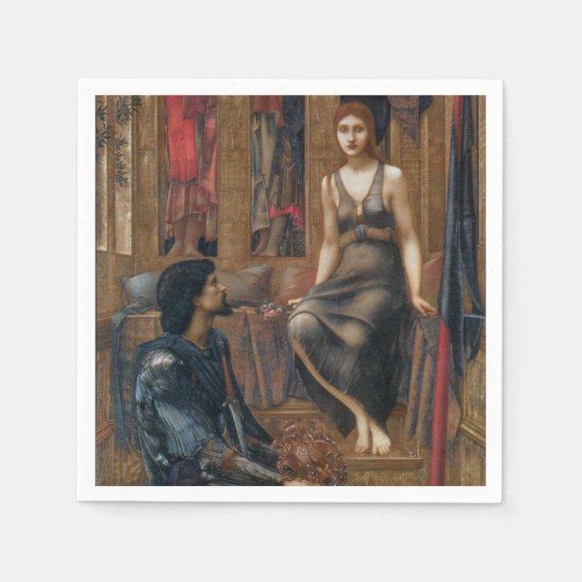 King Cophetua and the Beggar Maid (by Burne-Jones) Napkin (Front)