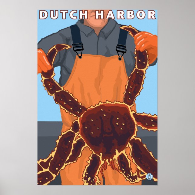 King Crab Fisherman - Dutch Harbour, Alaska Poster (Front)