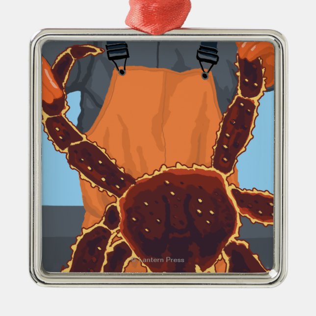 King Crab Fisherman - Pike Place Market, Seattle Metal Ornament (Front)