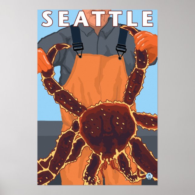 King Crab Fisherman - Seattle, Washington Poster (Front)