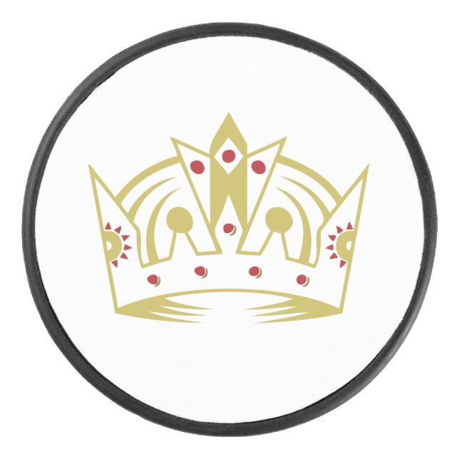 King Crown Hockey Puck (Front)