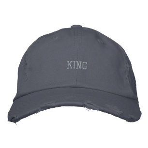 KING Custom Tan Text Colour-Hat Colour Scotland Bl Embroidered Hat