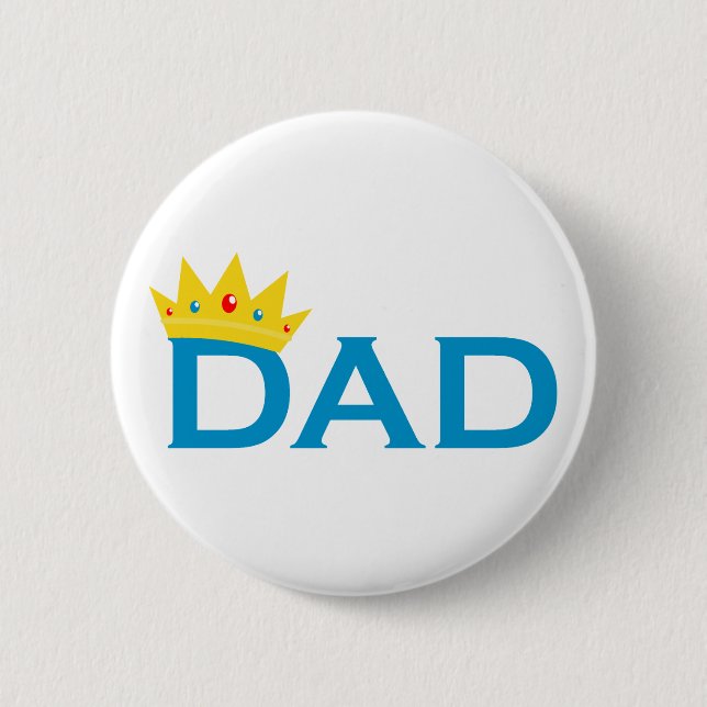 King Dad 2 Inch Round Button (Front)