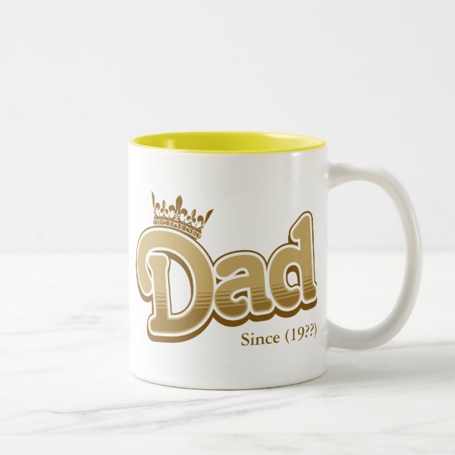 King Dad Two-Tone Coffee Mug (Right)