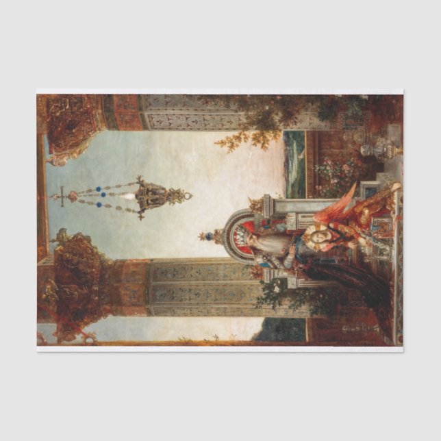 King David, 1878 by Gustave Moreau Tissue Paper (Front)