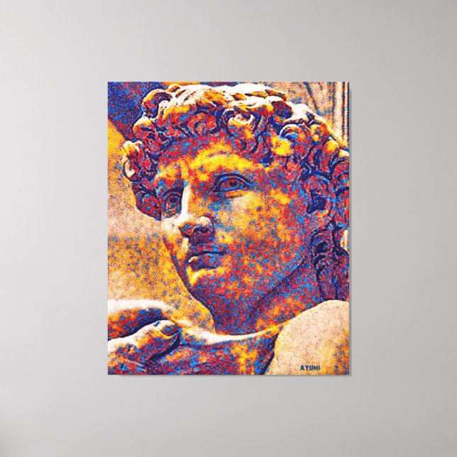 King David And God Canvas Print (Front)