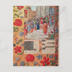 King David and Musicians, from the Breviary Postcard