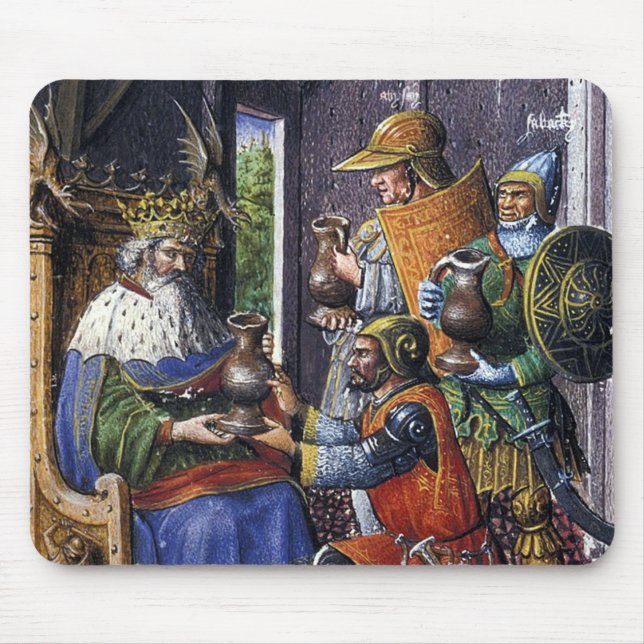 King David and the Three Valiants Mouse Pad (Front)