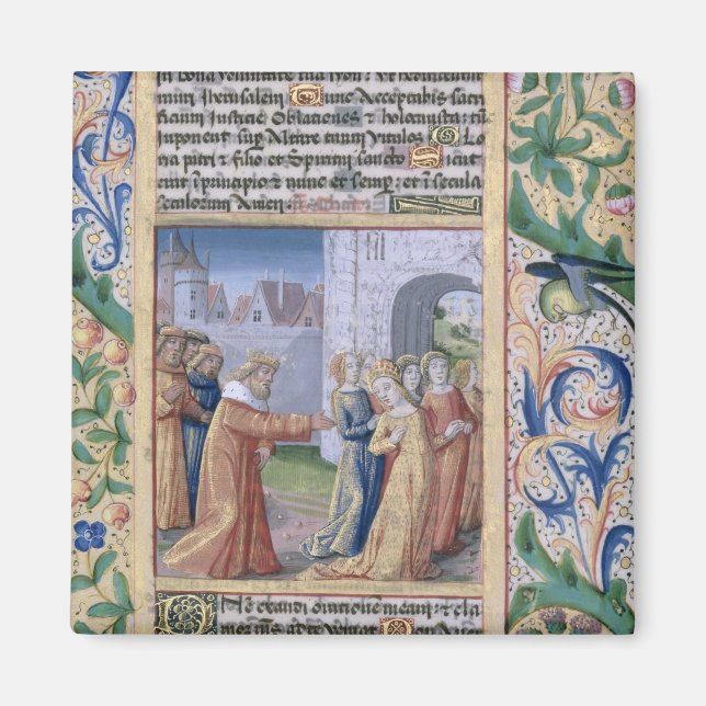 King David coveting Bathsheba Magnet (Front)