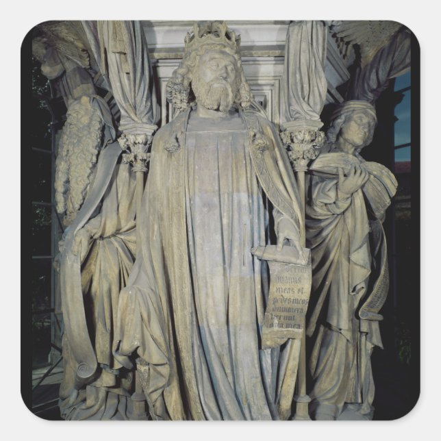 King David, Moses  and Jeremiah Square Sticker (Front)