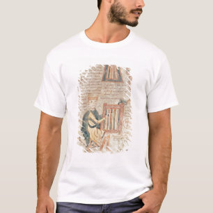 King David playing a psaltery from a psalter T-Shirt
