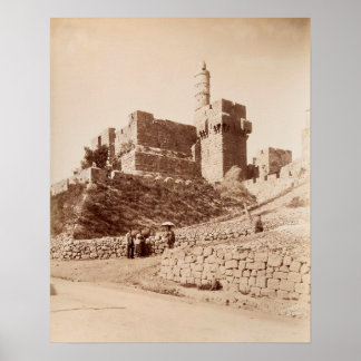 King David's Citadel in Jerusalem Poster