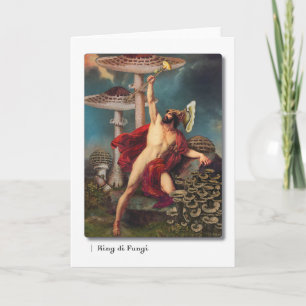 King di Fungi Tarot Greeting Card