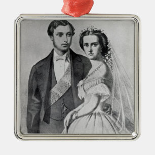 King Edward and Queen Alexandra Metal Ornament