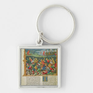King Edward III Waging War at the Battle of Keychain