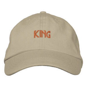 KING Elegant Baseball Good Attractive Khaki-Hat Embroidered Hat