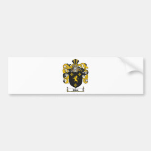 KING FAMILY CREST - KING COAT OF ARMS BUMPER STICKER
