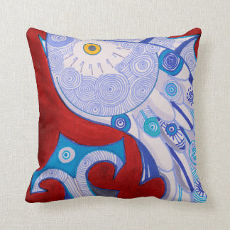 King Fisher Cotton Throw Pillow