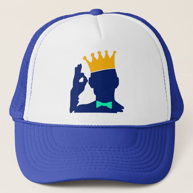 King For A Day Trucker Hat (Front)