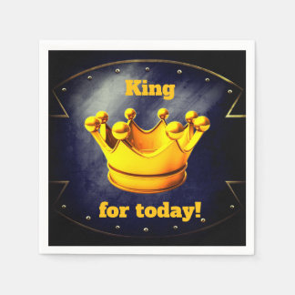King for Today Paper Party Napkins